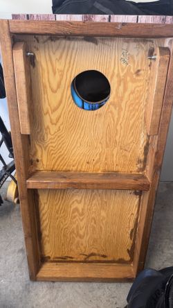 Home made corn hole boards