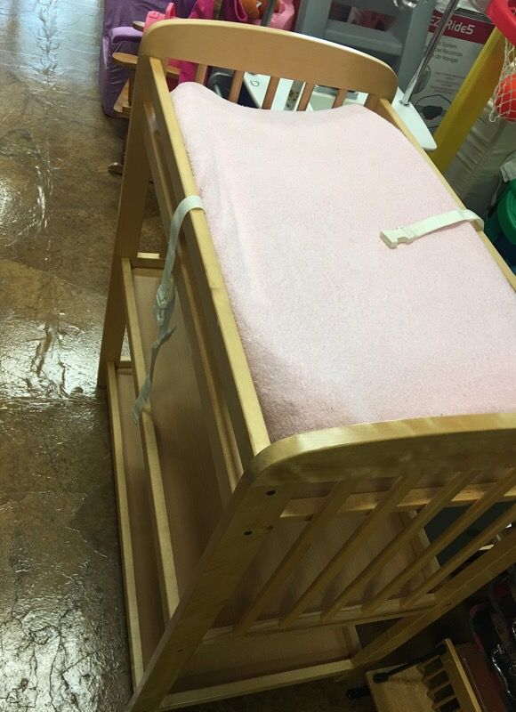 Changing table solid wood frame