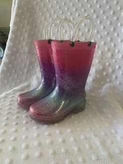 Light up rain boots for toddler