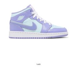 2021 Air Jordan 1 Mid GS 'Purple Pulse'