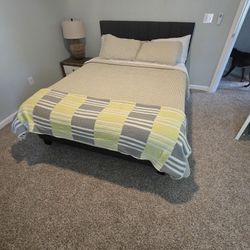 Bed Mattress And Nightstand