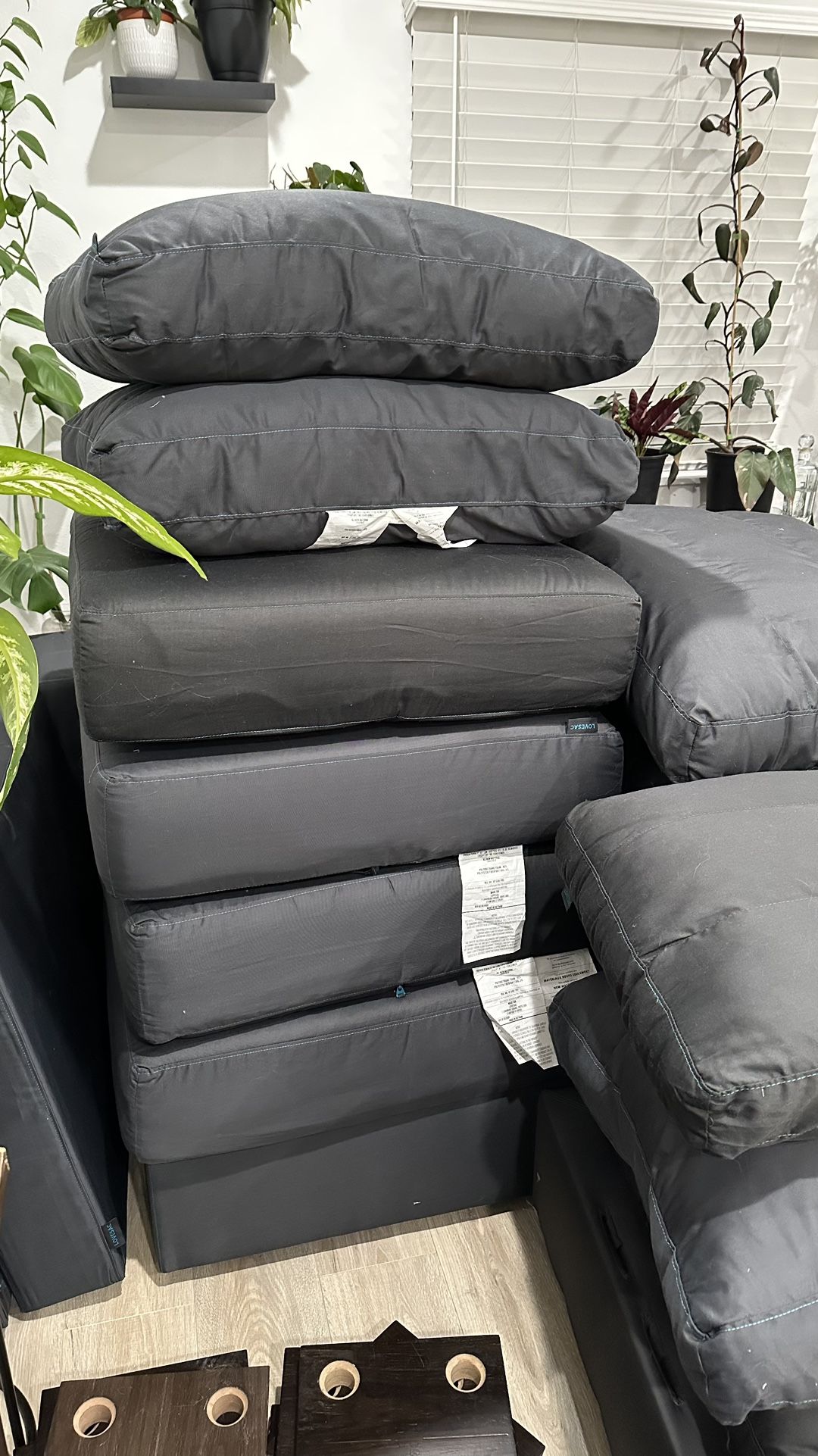 Lovesac Pillow and Seat Inserts ONLY- Like New