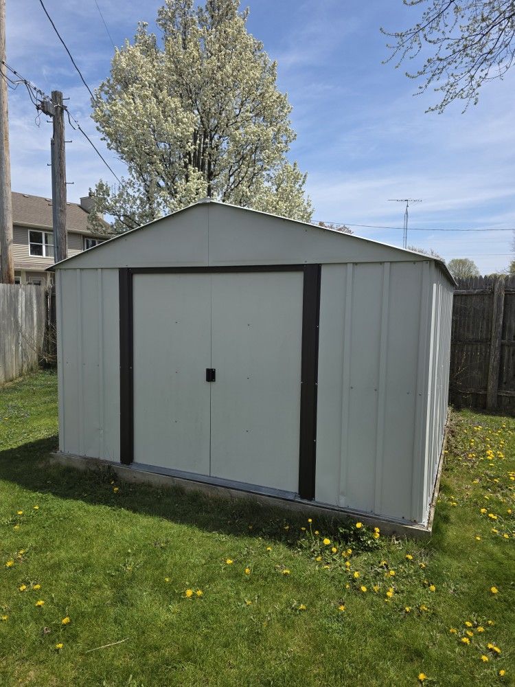 Galvanized Steel 10x12 Storage Shed