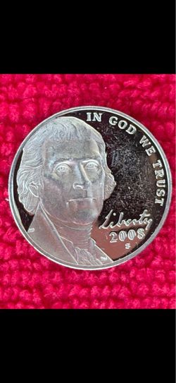2008 proof nickel