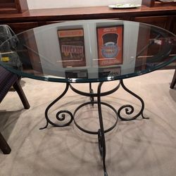 LAST CHANCE! "Etrusche" Iron & Glass Table OVER 80% OFF