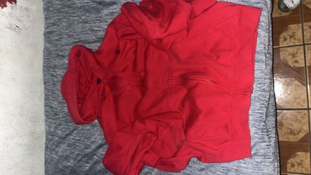Red polo hoodie xl