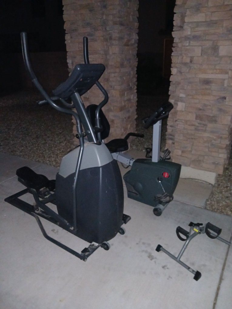 Elliptical And Stationary Bike