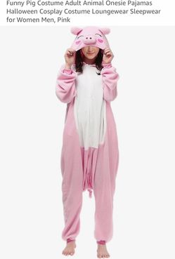 Pink Pig Adult Animal Onesie Pajamas