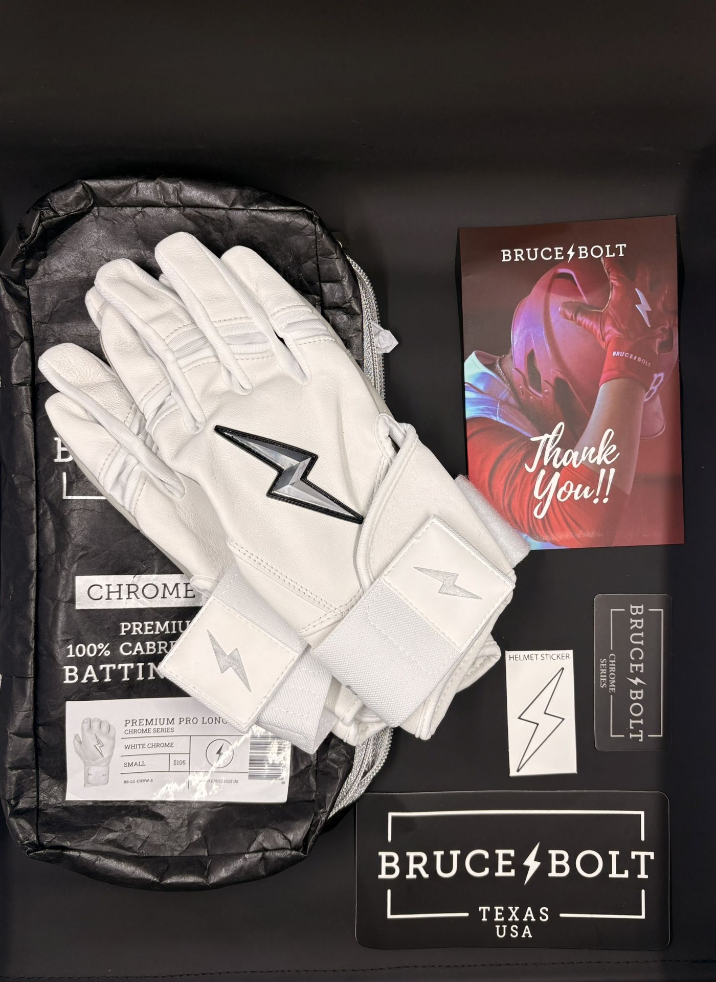 BRAND NEW BRUCE BOLT BATTING GLOVES