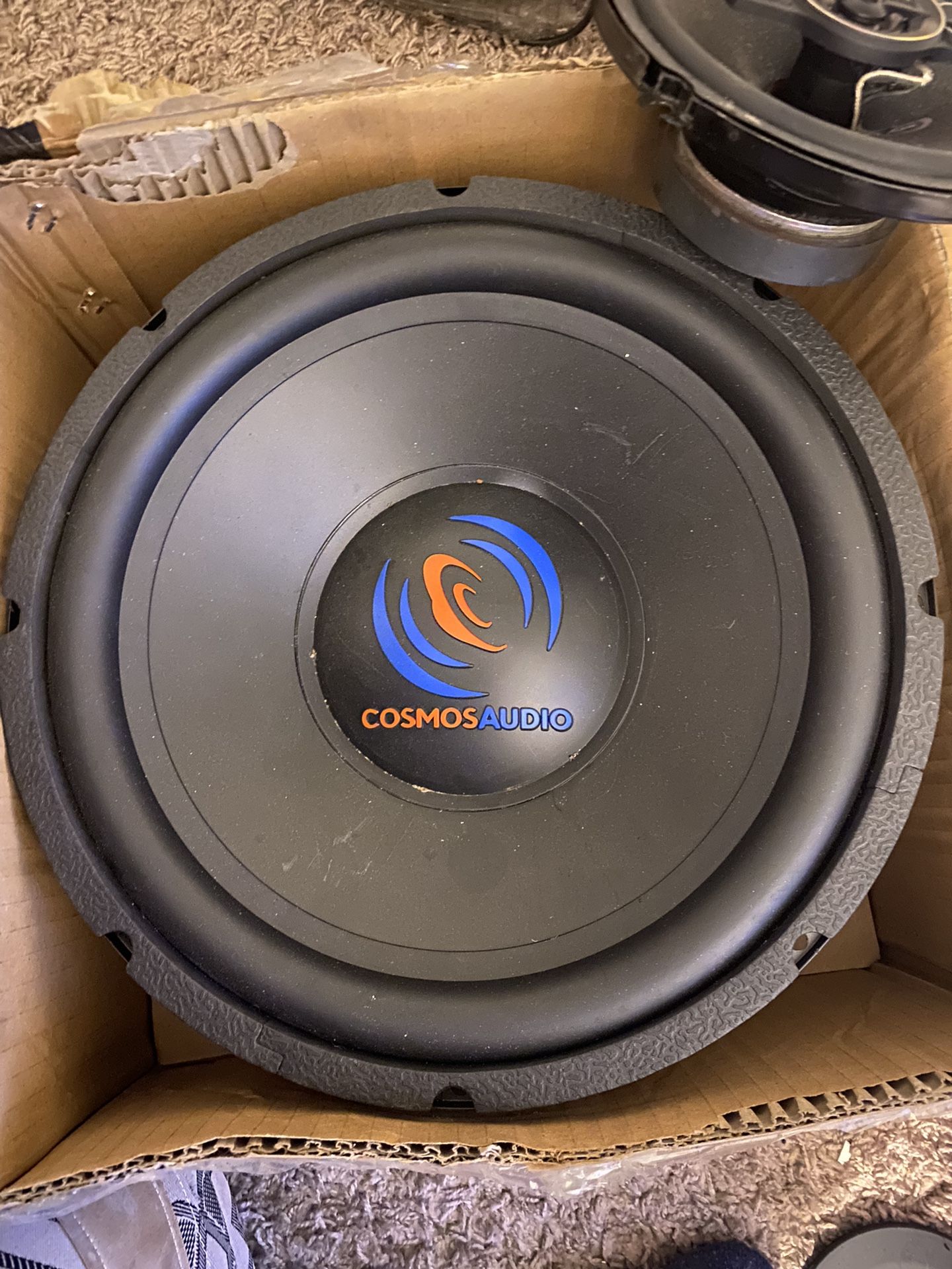 Subwoofer And Two 6 Inch Car Speakers For Sale