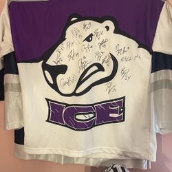 SIGNED INDIANAPOLIS  ICE  JERSEY