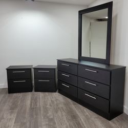 ✨DRESSER WITH MIRROR AND NIGHTSTANDS - COMODA CON ESPEJO Y MESAS DE NOCHE 