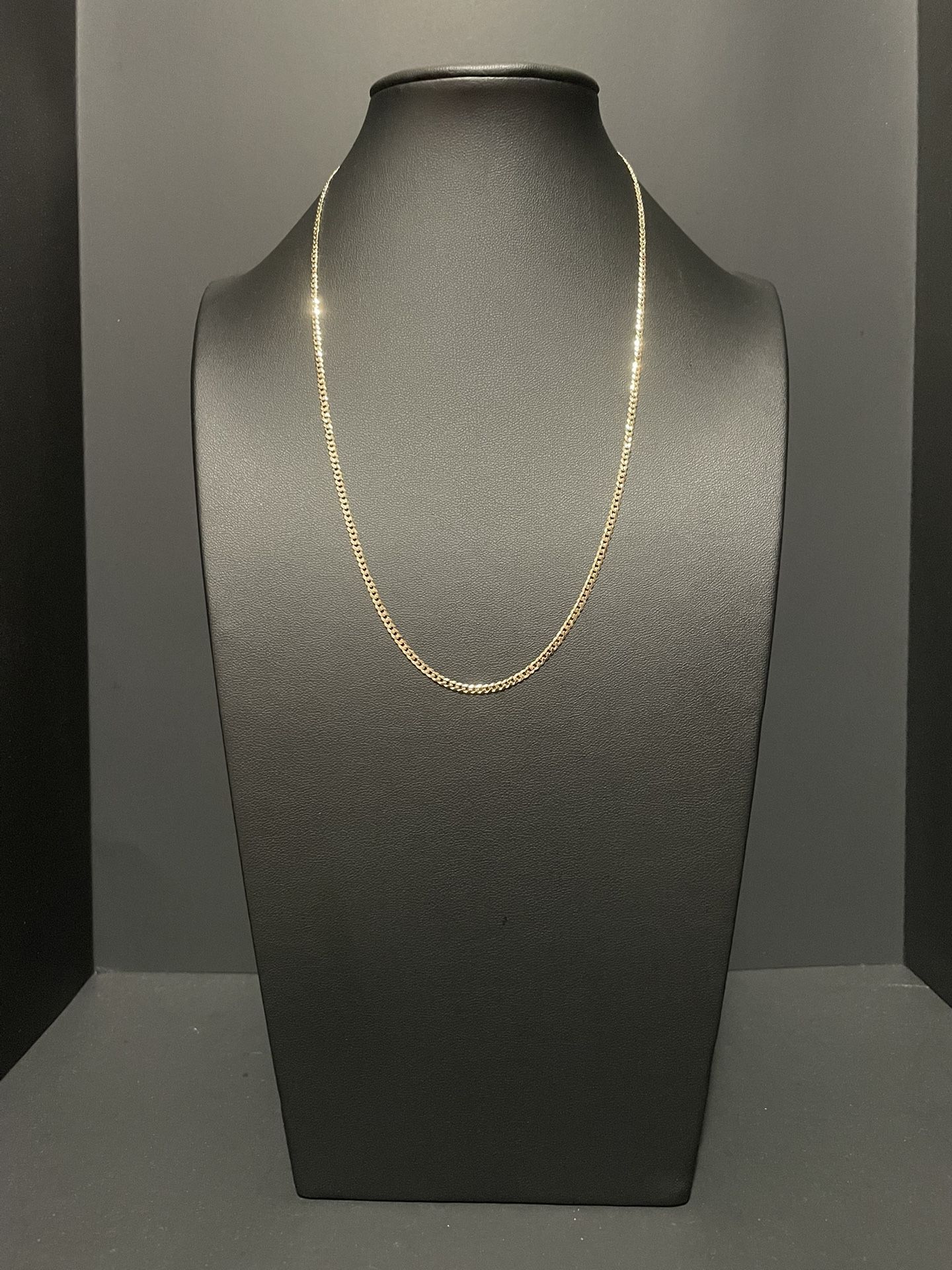 20” 14K Yellow Gold Curb Necklace