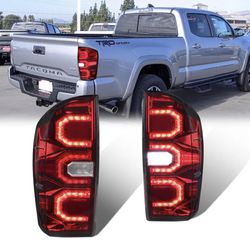 Left & Right LED Tail Lights Rear Lamps For 2016-2021 Toyota Tacoma Red Brake Tacony area 