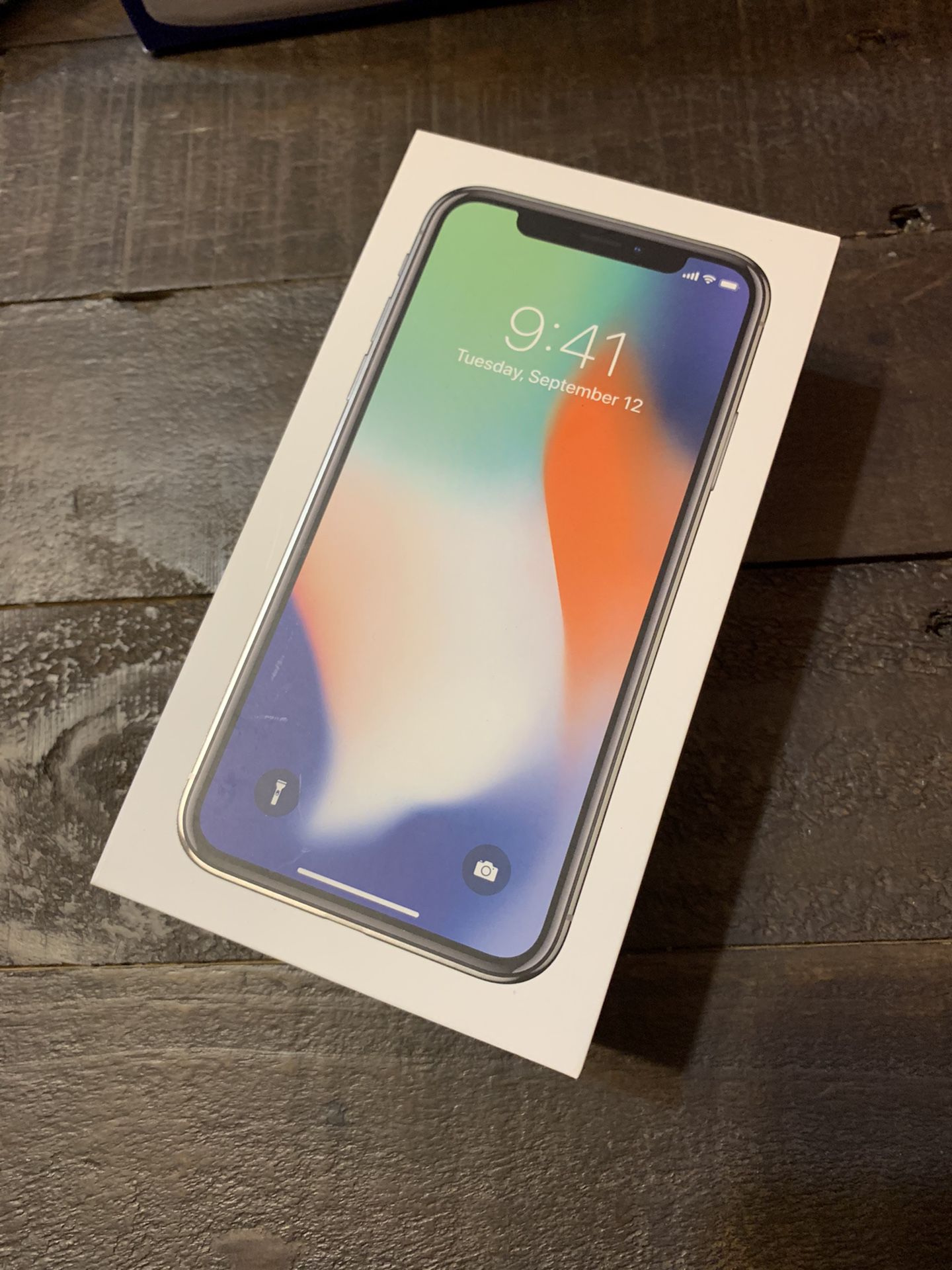 iPhone X box ONLY (for 64GB silver iPhone X)