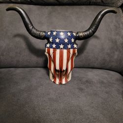 FLAG SKULL VASE