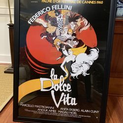 VINTAGE Movie Poster -la Dolce Vita