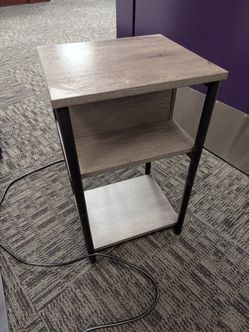 Square End table w/ Power Source