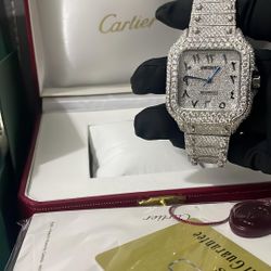 Cartier Moissanite Watch 41mm