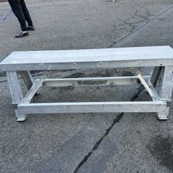 Aluminum adjustable folding bench 