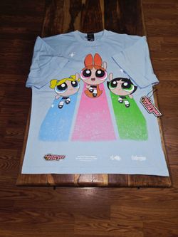 Civil Regime/Powerpuff Girls Graphic Crew Neck Short Sleeve Tee. Size XL.