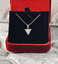 Diamond Triangular Necklace 