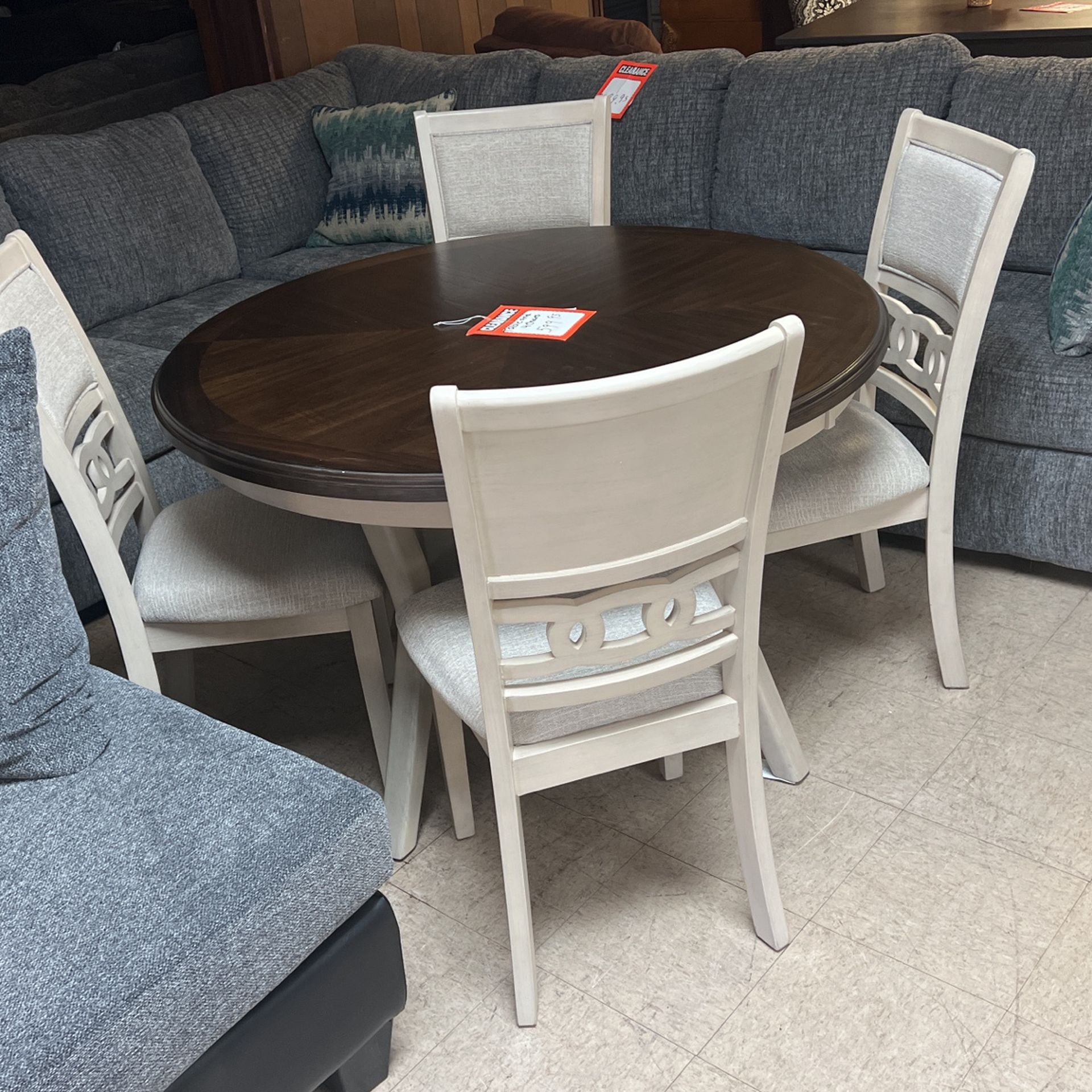 Brand brand new dinette comes in 36 inch high table or low table with four chairs or four stools 599