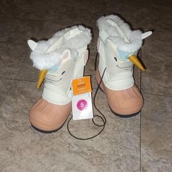 Cat& jack winter waterproof snowboots faux fur warm boots new 5c
