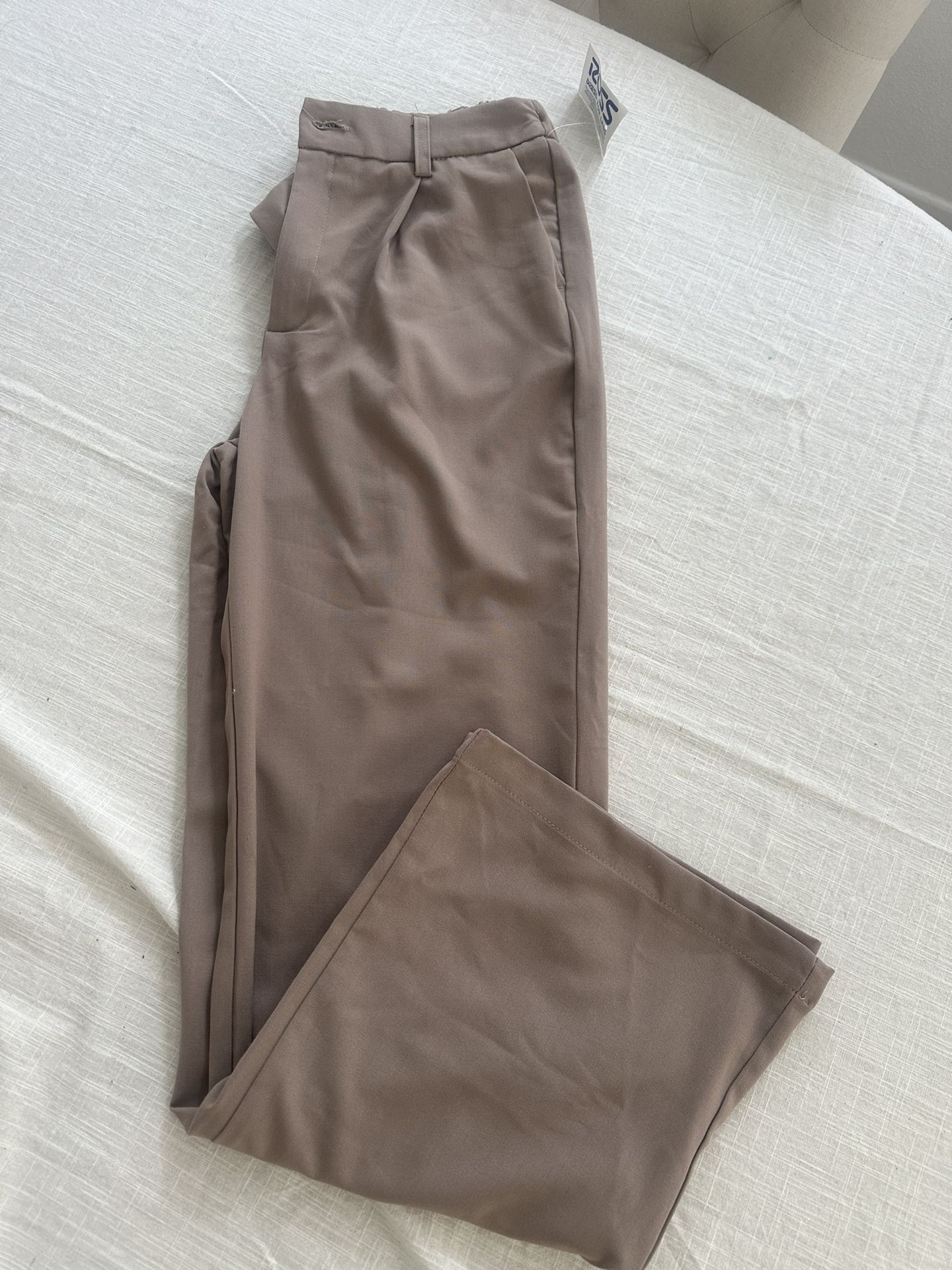 Wide Leg Pant Khaki Size Small