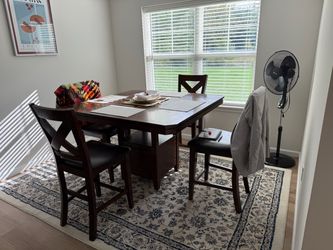 High top table and chairs