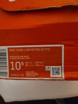 Men's Nike Dunk low top(Size 10 1/2)