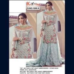 Net Embroidered Dress Party Wears. (FUNDRAISING)