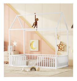 Twin House Bed Frame And Mattress