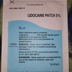 Lidocaine PATCHES