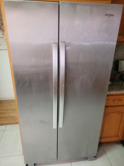 Stainless Steel  Refrigerator.  Excellent Shape
