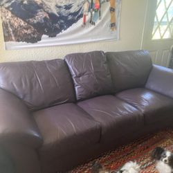 Dania Leather Couch
