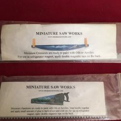 2 Miniature Saw Blades sets ready to paint