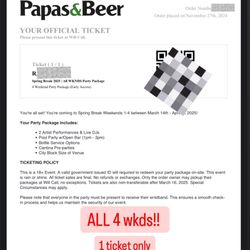Papas & Beer (1ticket)