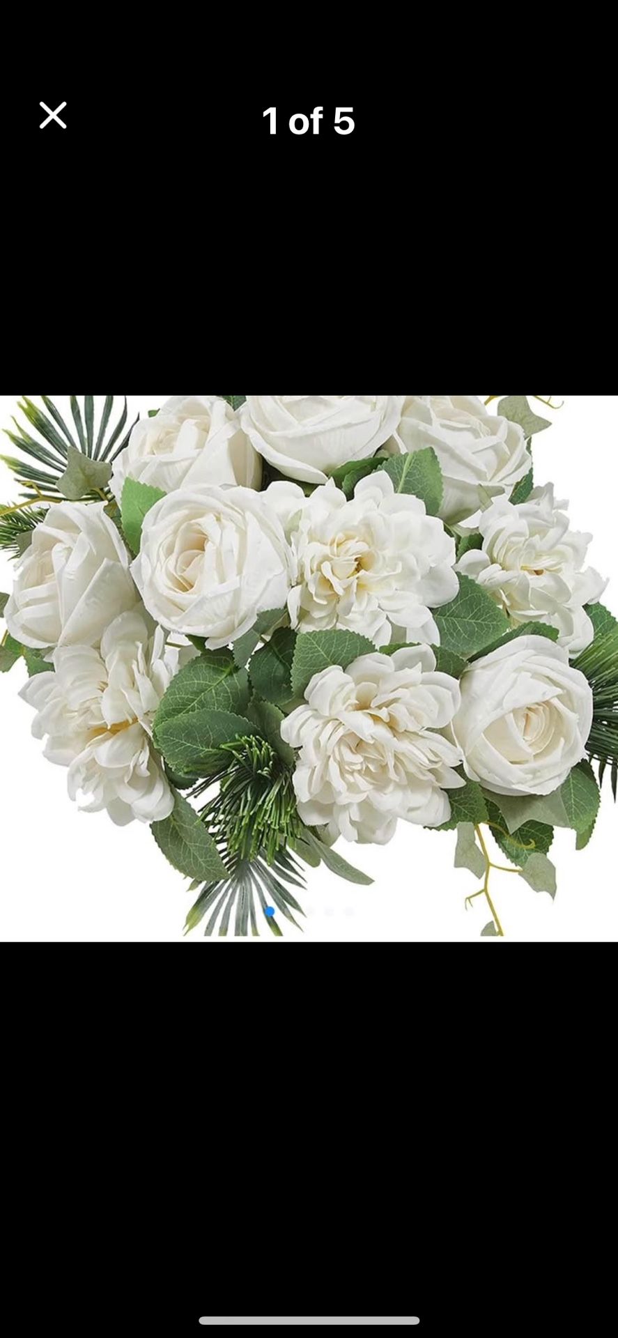 12 Artificial rose bouquet