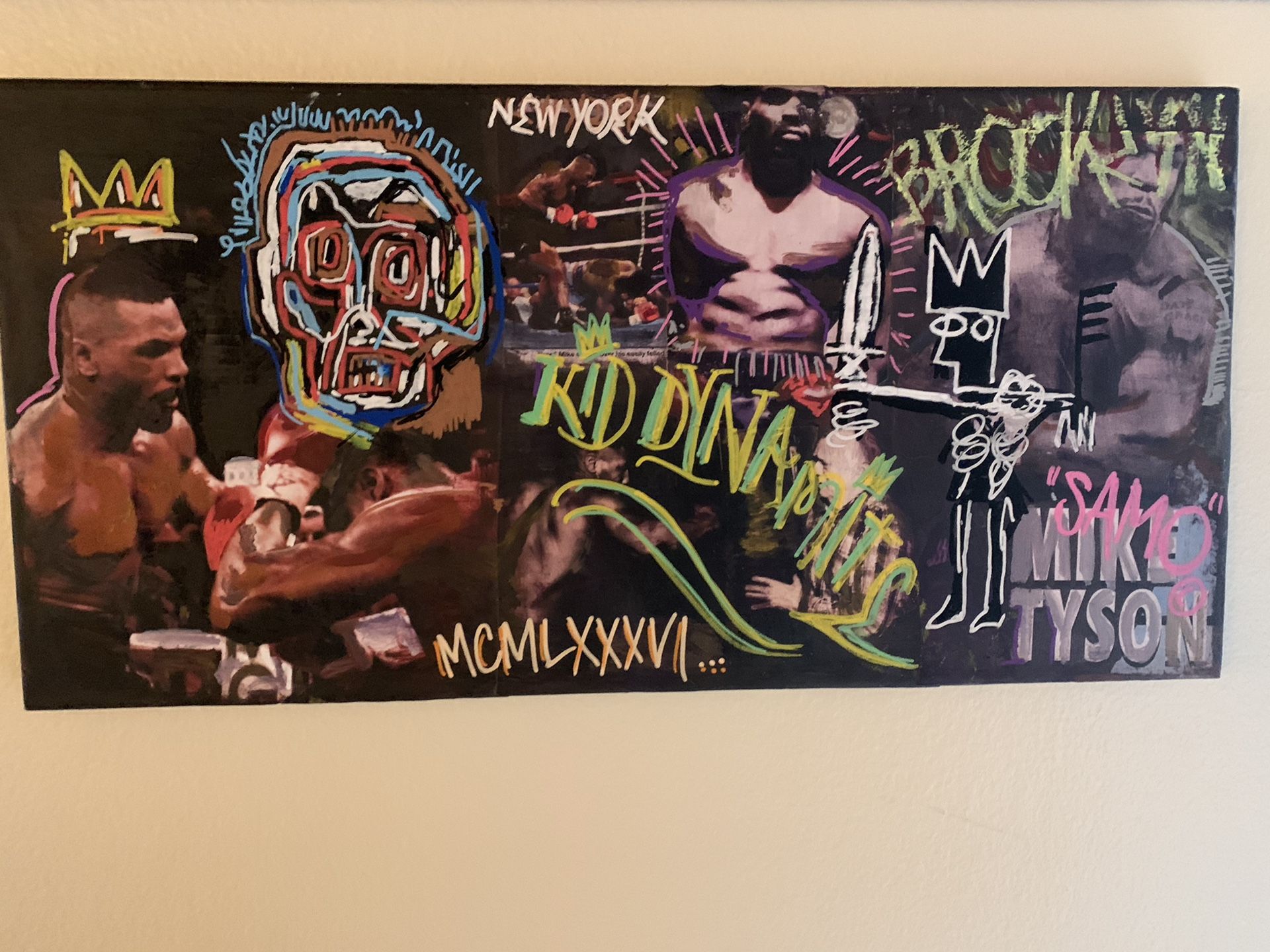 Mixed Media Art-Graffiti “Mike Tyson”