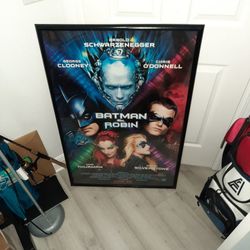 Framed Batman And Robin Movie Poster