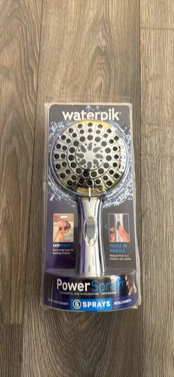 Easy Reach+ 6-Spray Wall Mount Handheld Shower Head with 8ft Hose and Flow Control 1.8 GPM in Chrome