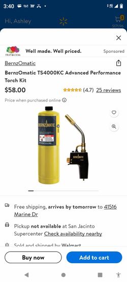 BernzOmatic Map Torch Tip AND Bottle 