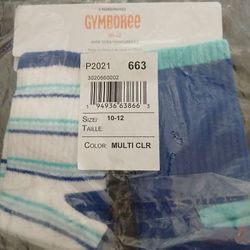 New Boys Gymboree Socks 2 Pack Size 10-12