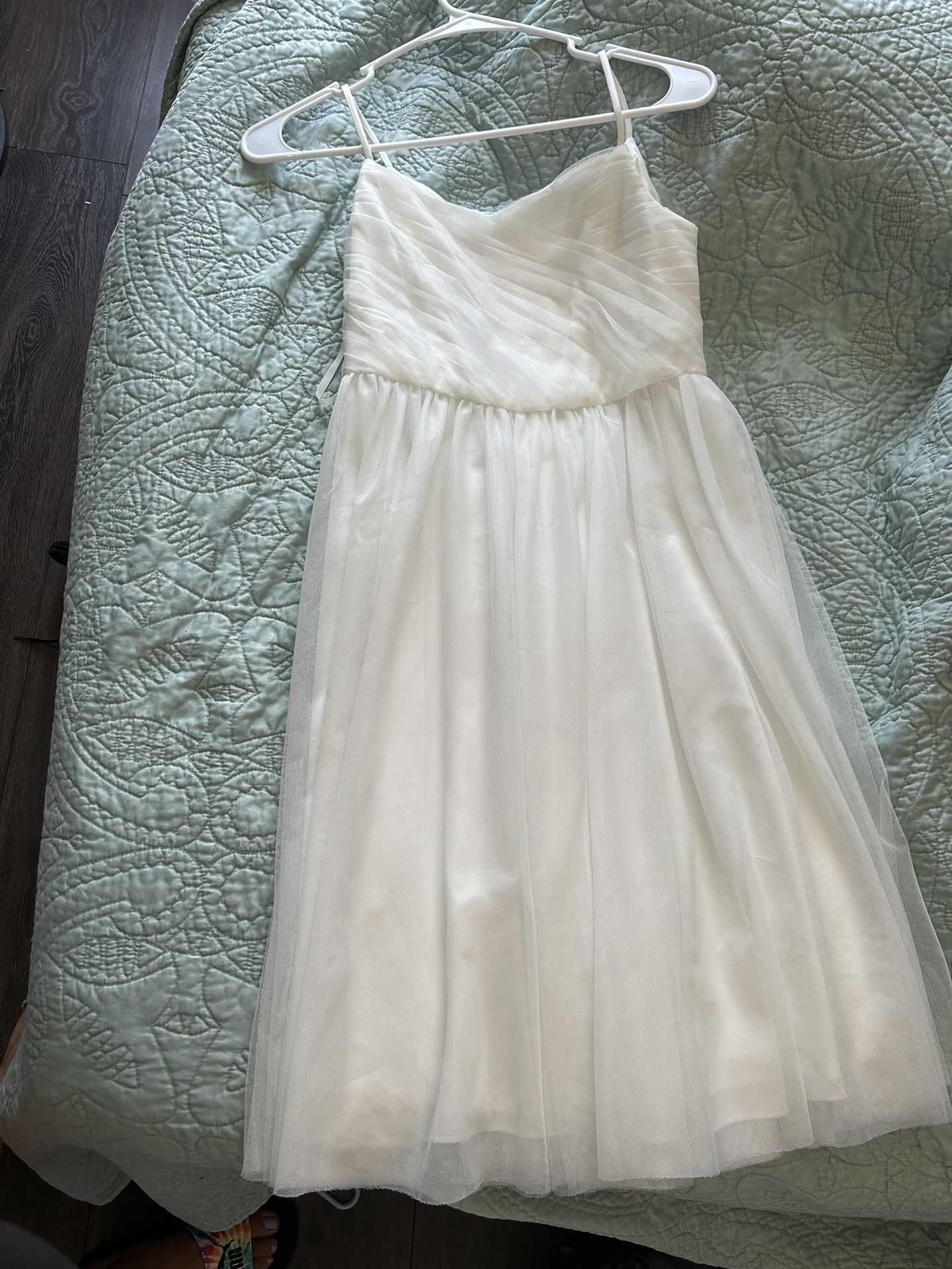 White Flower Girl/ Communion Dress