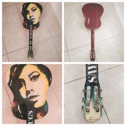 Display Art: Amy Winehouse Guitar