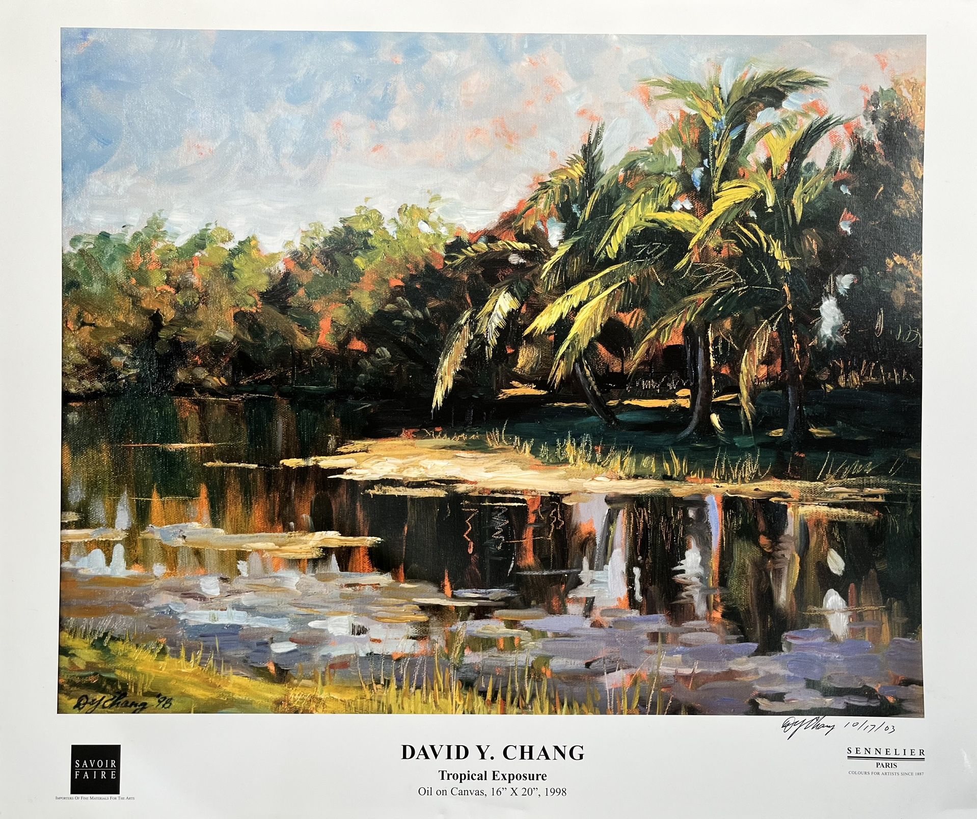 Florida Landsca, Hand Signed Print By David Chang