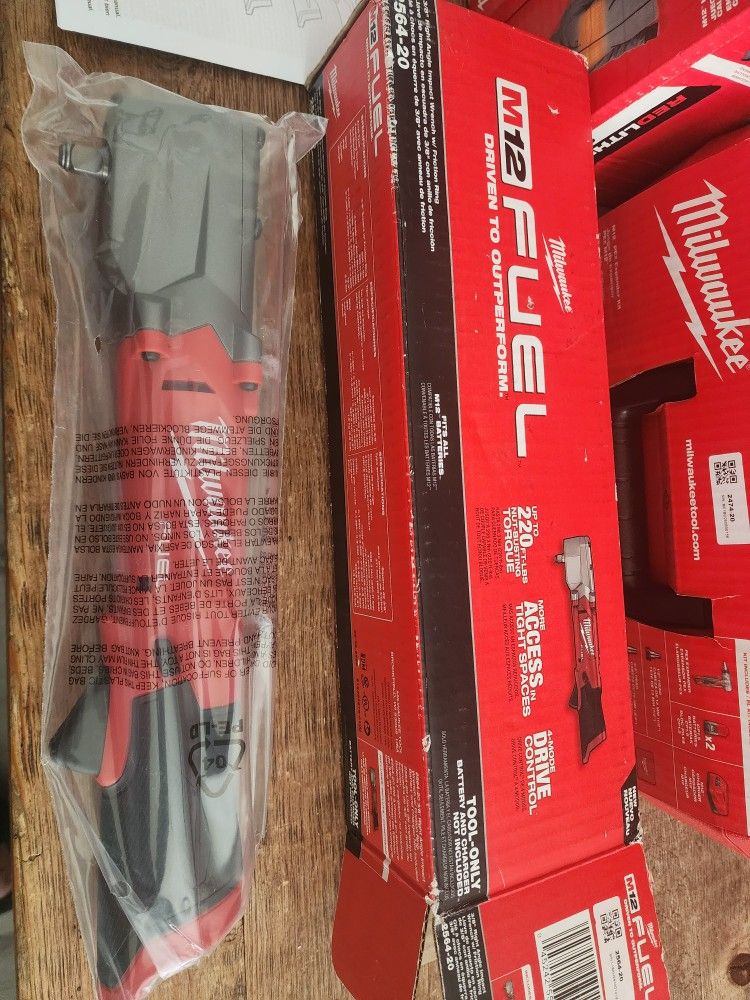 Millwake 3/8 Angle Inpact Wrench New In Box Only Tool