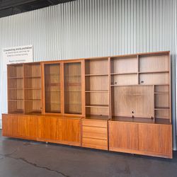 Vintage Danish Modular Wall Unit by Clausen Møbler
