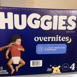 Huggies Overnight Size 4 $20